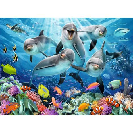 Dolphins 500pc Jigsaw Puzzle Extra Image 1